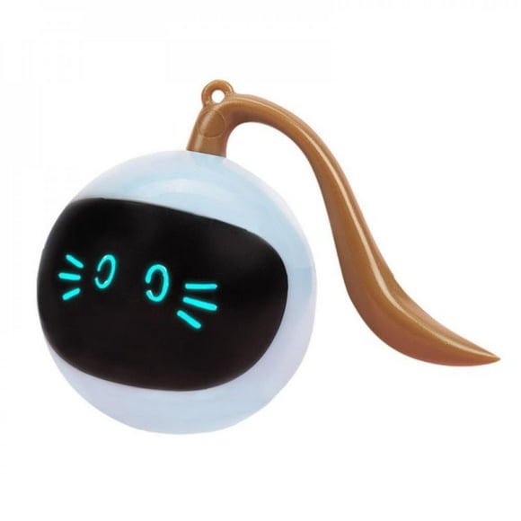 Final Clear Out! Smart Cat Toy Cats Interactive Automatic Balls Wheel Exerciser for Indoor Cats USB Charging Cat Stuff Colorful LED Light Toys