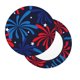 thumbnail image 2 of Disketp Red White Blue Fireworks Funda Redonda para Taburete, Funda de Cojín para Silla de Bar Suave y Elástica-12 inch, 2 of 7
