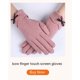 thumbnail image 5 of Guantes estéticos de lana fina - Invierno para clima frío al aire libre - Guantes térmicos cálidos con pantalla táctil - Mujeres, adultos, adolescentes y niñas, 5 of 5