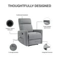 thumbnail image 6 of DHP Kai Power Recliner Chair with 8 Zone Massage and Lumbar Heat, Dark Gray Linen, 6 of 28