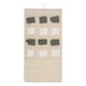 thumbnail image 1 of Organizador de armario colgante de 18 bolsillos de doble cara para ropa interior de Unique Bargains en color beige, 1 of 5
