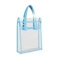 thumbnail image 2 of Transparent PVC Tote Bag Large Capacity School Handbag Double-Layer Suitable For Students To Carry Books, 2 of 9