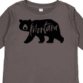 thumbnail image 4 of Inktastic Montana Black Bear Silhouette Boys or Girls Long Sleeve Toddler T-Shirt, 4 of 5