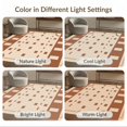 thumbnail image 7 of ODIKA 5'x7' Beige Natural Brick Pattern Geometric Washable Area Rug Contemporary Structured Layout with Corner for Small Living Room, Bedroom, Easy Care, Non-Shedding, Pet Friendly, 7 of 7