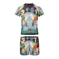 thumbnail image 3 of Rick And Morty Boys 2-Piece Swimsuit Set, Short Sleeve Rash Guard & Swim Trunks, 3 of 7