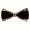 Leopard Print, variant on Fashion Men'S PU Leather Inlaid Diamond High-End Bow Tie Wedding Banquet Wedding Photo Velvet Black Bow Tie Golden Bow Tie