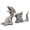 White, variant on Traditional Oriental Elegance Resin Dragon Statue - 1 Set of Miniature Dragon Figurines for Garden - Symbolic and Exquisite Garden Decor
