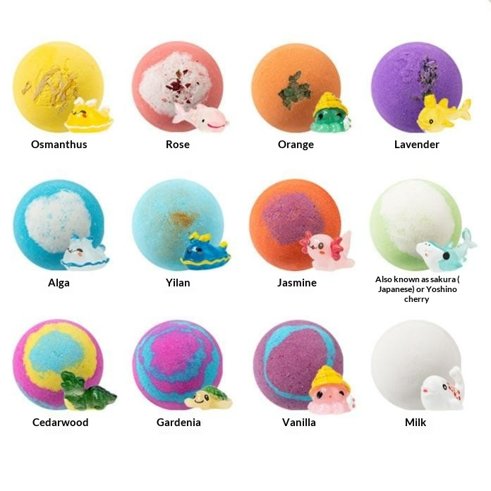 12PCs Ocean Themed Bath Bombs Set With Surprise Inside,Mega Bubble Salt Ball Gift Set With Cute Ocean Ornaments Inside,Natural Ingredient Bath Salt Skin-Friendly Bathing for Family,50g/Per Ball