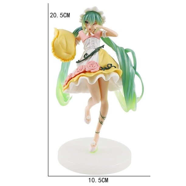 Figuras de acción de Hatsune Miku, modelo de PVC de chica kawaii, fantasma Sakura rosa, colección de juguetes de decoración de escritorio, nuevo Anime Fivean unisex