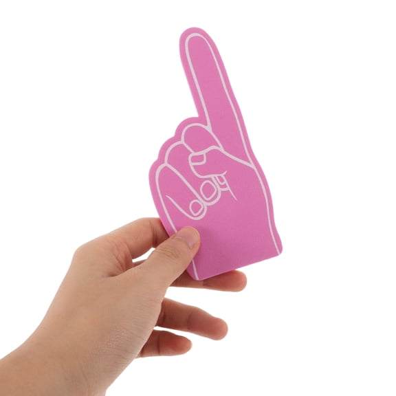 Raindrops 24Pcs Lightweight Rosy Foam Fingers for Football Party Cheerleading Event Accessories