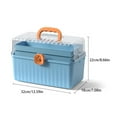 thumbnail image 1 of Baohd Étui de Rangement Portable avec Poignée pour Premières Pilules avec Boucle pour Étui Pratique pour Sceller les Pilules Étui Portable Blanc Extra Large 32*18*22, 1 of 6