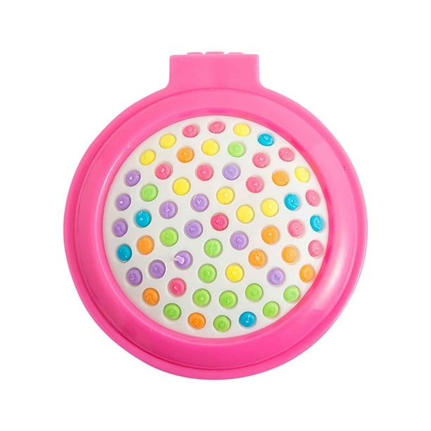 Peine plegable de colores dulces, espejo de maquillaje portátil de color sólido, peine de masaje, peine con cojín de aire
