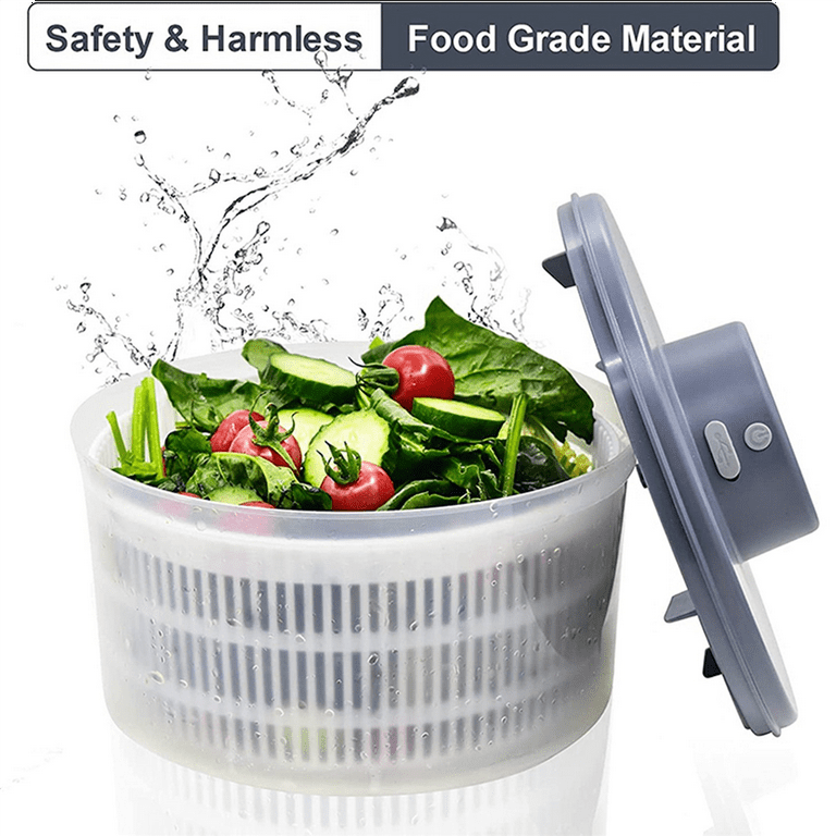 Electric Salad Spinner-lettuce Vegetable Dryer, Usb Rechargeable, Quick  Drying Lettuce Fruit Spinne