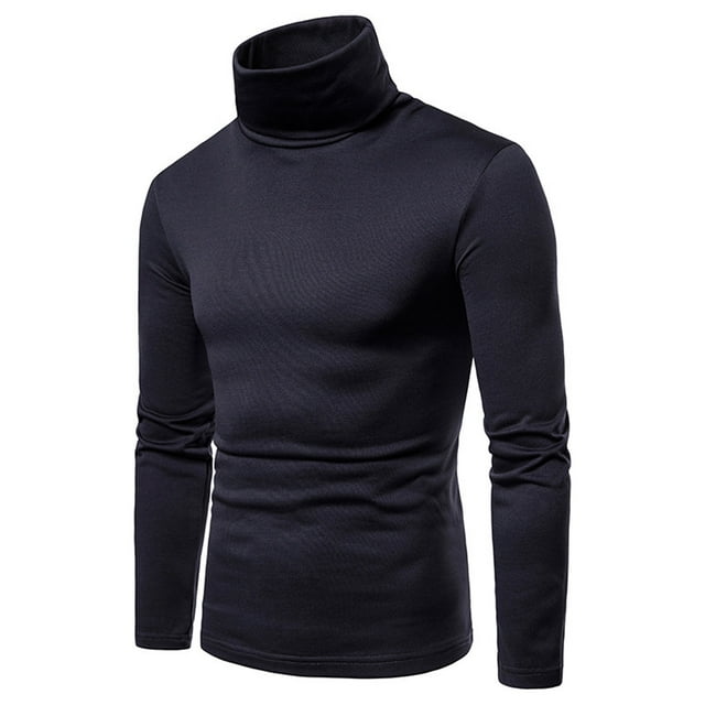 Slim Fit Turtleneck Sweater for Men Knit Thermal Turtle Neck Pullover Sweaters Casual Basic Ribbed Knitted Pullovers