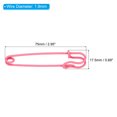 thumbnail image 2 of Uxcell Safety Pins 2.95 Inch Large Metal Sewing Pins Pink 15Pcs, 2 of 5