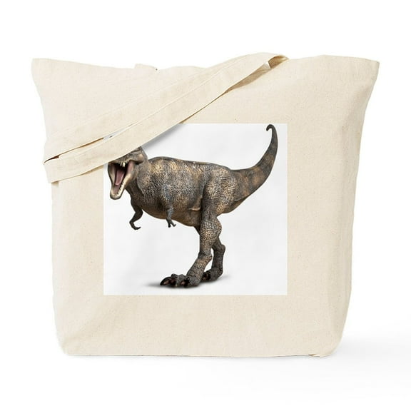 CafePress - Tyrannosaurus Rex Dinosaur Tote Bag - Unisex Canvas Tote Bag, Beige, 1-Piece