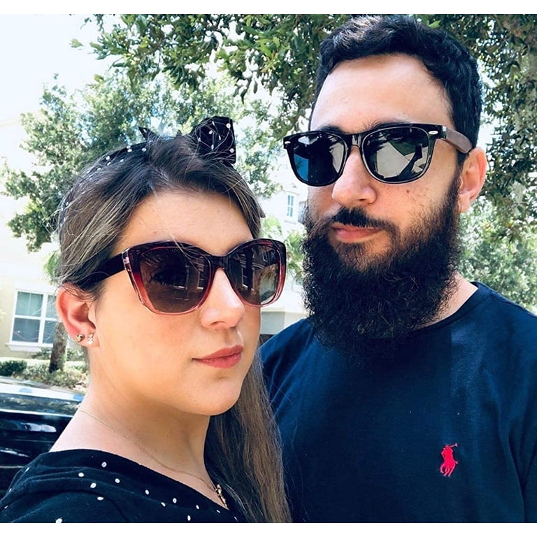 FEISEDY Polarized Wood Sunglasses Women Men HD UV400 Driving  display picture 2