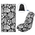 thumbnail image 4 of KUIFORTI Palm Leaf Car Seat Cover Front Seat & High Absorbency Running Towel - Performance Microfiber Automotive Seat Covers for Trucks, SUVs, Sedans (Hot Yoga, Gym, Sports Accessories), 4 of 8