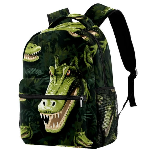 Lightweight Backpack Crocodile School Bag Travel Laptop Daypack for Men Women Casual Rucksack