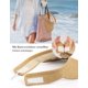 thumbnail image 5 of Sombrero para el sol de ala ancha para mujer, sombrero de sombrilla de paja para la playa que protege la cara en verano, para viajes y actividades al aire libre JFHHH pequeña, 5 of 5