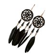 thumbnail image 1 of Qarigey Pendientes bohemios colgantes largos 1 par hermoso con diseño de atrapasueños cómodo para mujeres niñas negro Type3 NO3, 1 of 6