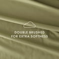 thumbnail image 4 of Noble Linens 4 Piece Solid Microfiber Bed Sheet Set, Sage, King, 4 of 10