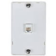 thumbnail image 2 of Zenith TW1001WPW Wall Phone Jack, White, 2 of 2