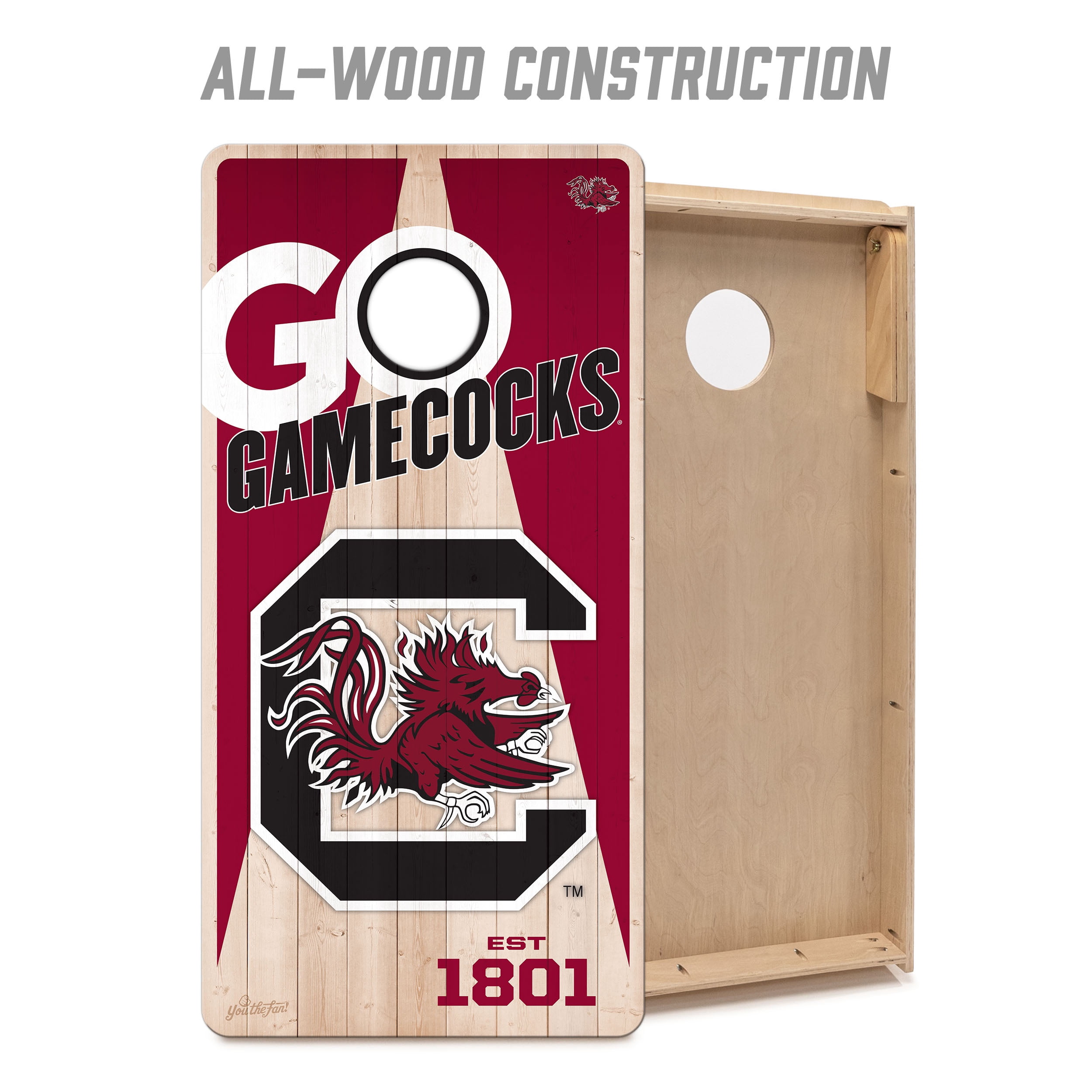 YouTheFan NCAA South Carolina Gamecocks 2' x 4' Cornhole Game