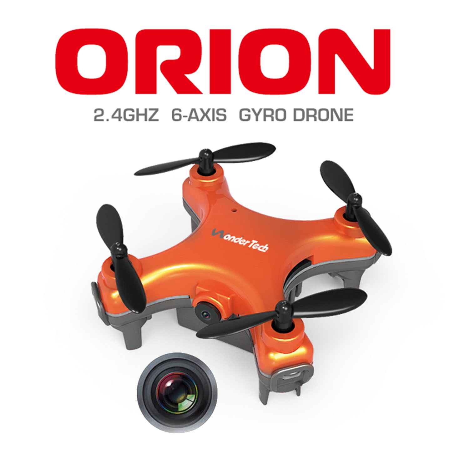 WonderTech Drone With HD Camera 2.Ghz 8Axis Gyro Orange