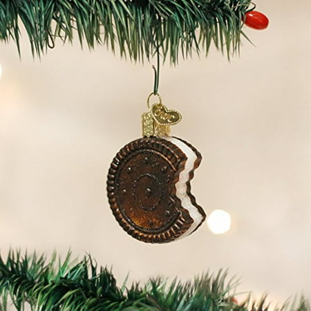 Christmas Holiday Cookie Ornament - Old World Christmas Sandwich Cookie Glass Blown Ornament