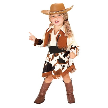 Kids Halloween Costumes - Cowgirl Costume With Hat  TODDLER