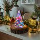 thumbnail image 1 of Seyotauo Glass Christmas Tree Gifts Set Mini Colorful Crystal Christmas Trees Figurines Decor Miniature Glass Christmas Trees Gifts Christmas Tree Ornaments for Tabletop Xmas Party Home, 1 of 6