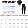 thumbnail image 7 of Haitryli 2pcs Girls Hip Hop Jazz Street Dance Clothes Set Short Sleeve Crop Top+Jogger Chain Pants Black 130, 7 of 7