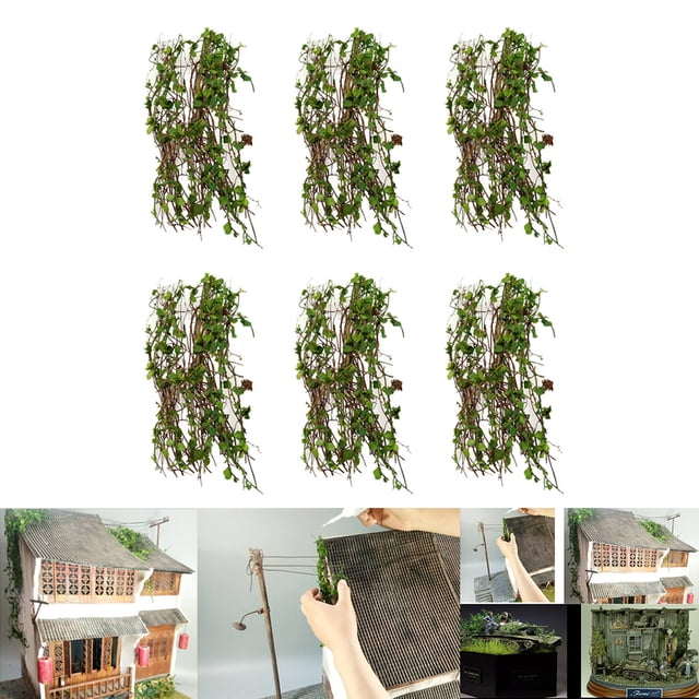 Conjunto de planta en Miniatura de 6 piezas perfke accesorios de decoración de bricolaje