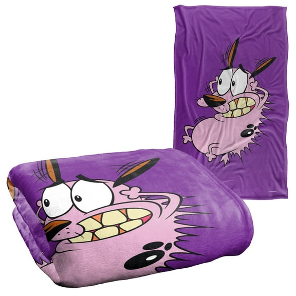 Courage The Cowardly Dog Blanket, 36"x58", Season 3 Cover Silky Touch Super Soft Throw Blanket