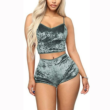 

Mxiqqpltky Women Velvet Pajamas Set