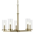 thumbnail image 4 of 43999NBR Kichler Lighting Crosby - 5 light Medium Chandelier - with Contemporary Inspirations - 22.25 inches tall by 26.25 inches wide-Natural Brass, 4 of 6
