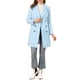thumbnail image 2 of Abrigo largo de invierno de doble botonadura con solapa de muesca para mujer INSPIRE CHIC XL azul claro, 2 of 7