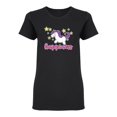 thumbnail image 2 of Unicorn Happiness Shaped T-Shirt Women -Image by Shutterstock, Female XX-Large, 2 of 4