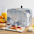 thumbnail image 2 of Coastal Fall Toaster Cover 2 Slice, Thanksgiving Blue White Pumpkins Leaves Wooden Dustproof Bakeware Oven Protector with Top Hook, Waterproof Small Kitchen Appliance Toasters Dust Cover, 11"x6"x8", 2 of 9