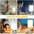 thumbnail image 5 of Light Therapy Lamp, 10000 Lux Light with Remote Control, 3 Color Temperature & 4 Brightness Level & Timer, Daylight Lamp for Home, Office, Decoration(Silver Base White Shade), 5 of 5