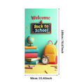 thumbnail image 3 of Colorful Welcome to School Banner with School Supplies Elements Background Backdrop, for School Openings Classroom Decorations Back - to - School Parties Photography Props, 3 of 4