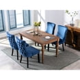thumbnail image 3 of High - back Velvet Dining Chairs, Nailhead Trim / Elegant Seating for Dining, 3 of 5