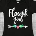 thumbnail image 4 of Inktastic Flower Girl with Arrow and Flowers Girls Baby Bodysuit, 4 of 5