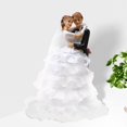 thumbnail image 6 of Romantic Couple Figurines Wedding Sculpture Doll Resin Statue Ornaments for Gift Home Wedding Gift Bedroom Decoration A, 6 of 8