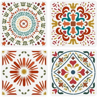 Reusable Flourish Circle Stencil – 6x6 Inch For DIY Painting On Wood, Fabric, Walls & More