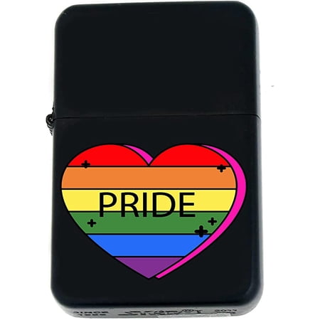 Gifts Infinity Matt Black Lighter! LGBTQ Rainbow (PD-30)