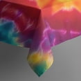 thumbnail image 4 of Colorful Tie Dye Mandala Pattern Rectangle Tablecloth 60"x120",Waterproof Polyester Rectangle Table Cloth, Wipeable Spillproof Polyester Tablecloth for Dining, Camping, Indoor and Outdoor, 4 of 6
