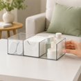 thumbnail image 3 of ievspot Transparent Vanity Drawer Dividers Plastic Organizer Bins Plastic Organizer Storage Box Stackable Waterproof Pet Container for Makeup Stationery Small, 3 of 8