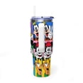 thumbnail image 2 of Classic Mickey Mouse White Handle Tumbler, CARTOON Pop-Art Aesthetic 40oz Travel Mug, Premium Insulated Donald & Goofy Cup, 2 of 3